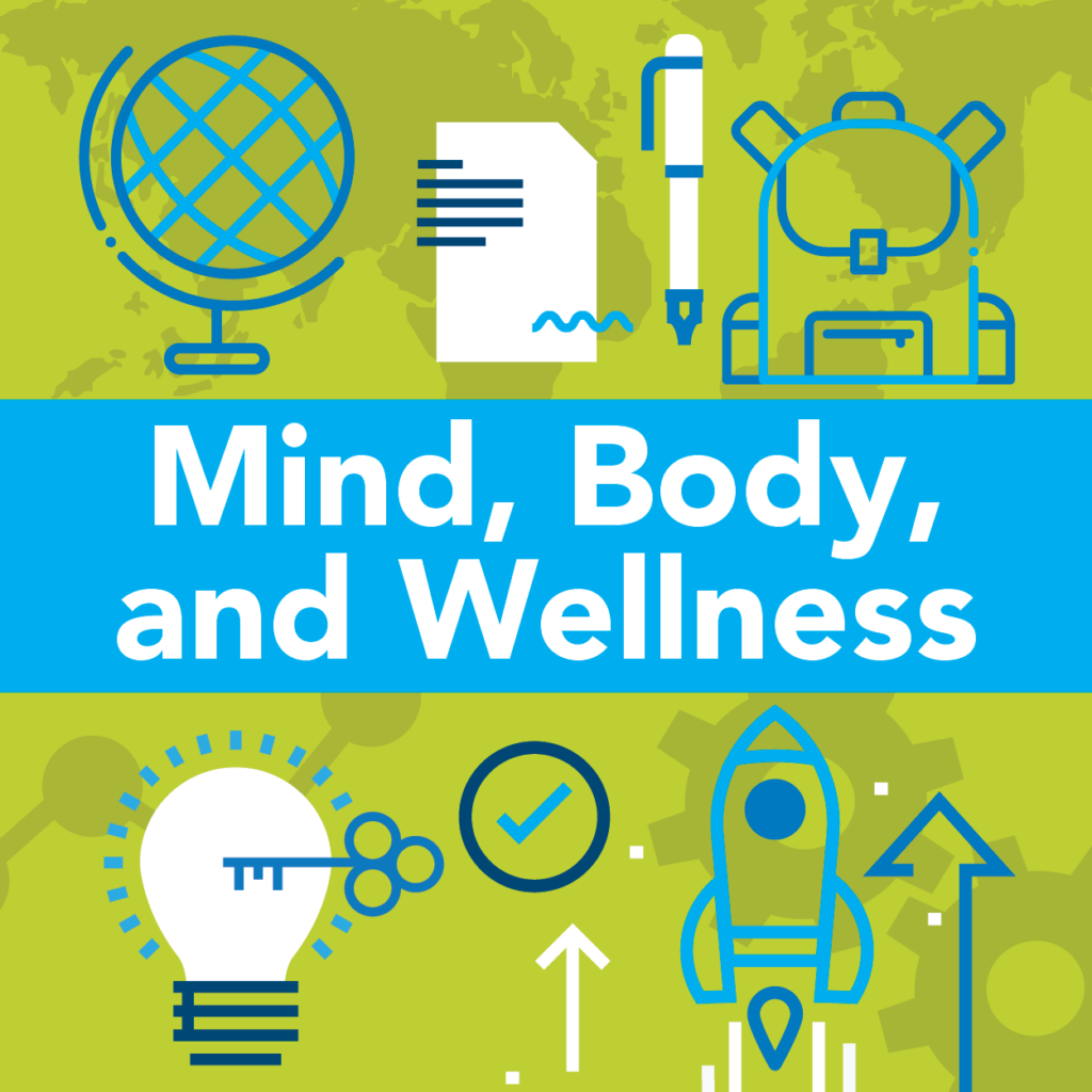 Mind, Body, and Wellness Button